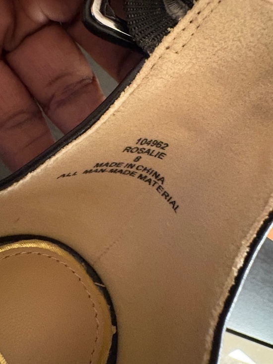 Michael Shannon Rosalie Black High Heeled Shoe with Ankle Strap Size 8 - Picture 4 of 5